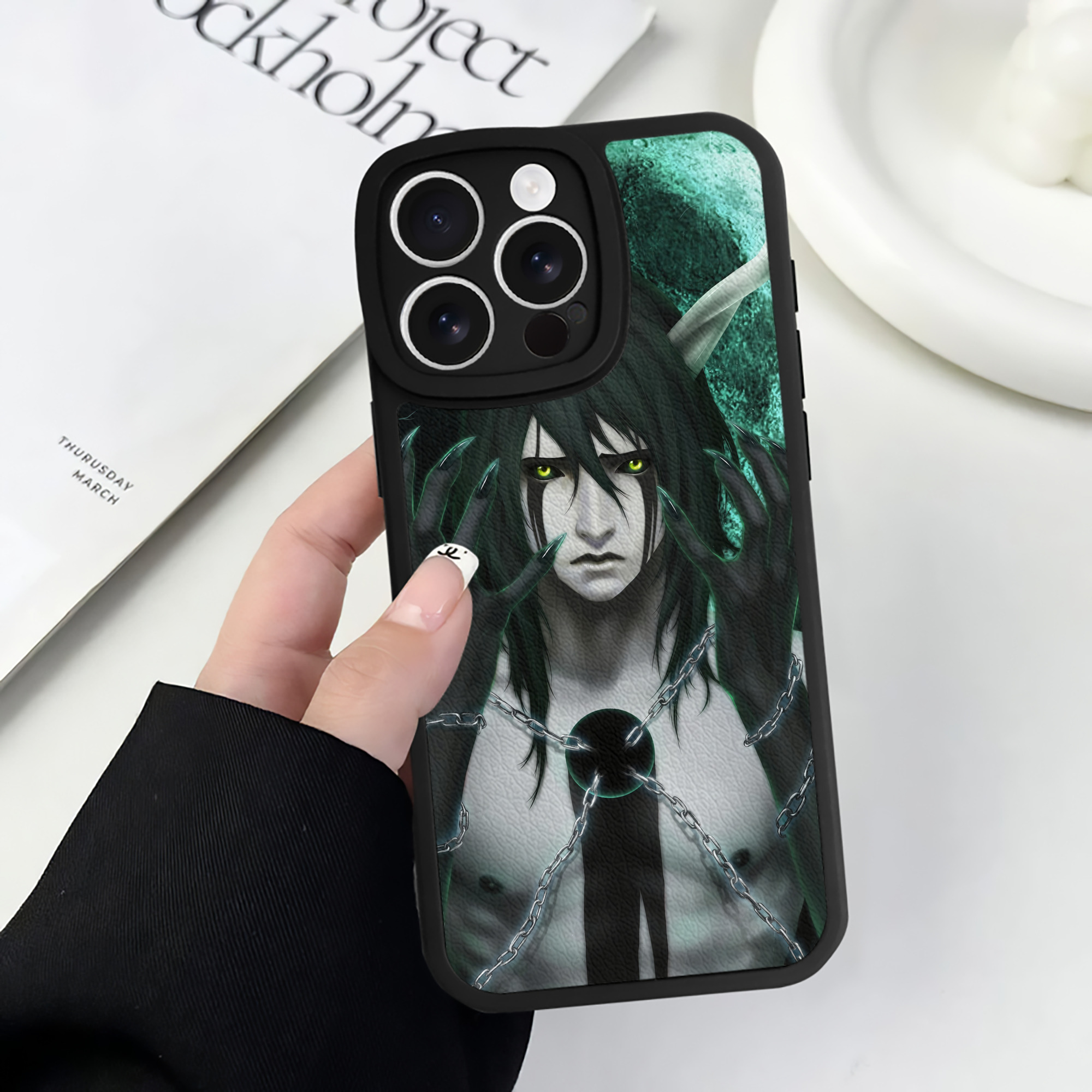 （画像用） ブリーチ BLEACH 【iPhone 16シリーズ対応】シリコンスマホケース（レザー調） 材質：シリコン